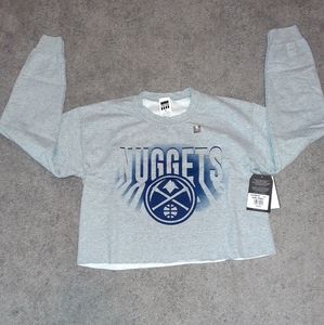 Denver Nuggets Ladies Cropped Sweatshirt - New With Tags $59.99 Retail - Small